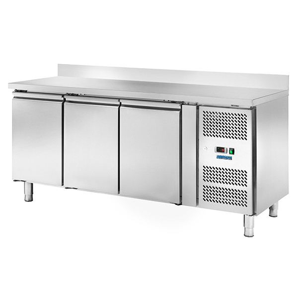 TAVOLO REFRIGERATO PROFESSIONALE 3 ANTE -18/-22° + ALZATINA