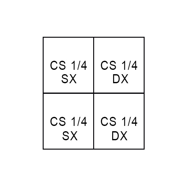 4 CESTI 1/4 LINEA 70